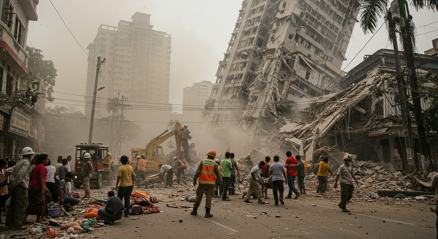 Terremoto de 7,7 Agita o Sudeste Asiático: Impactos Devastadores em Mianmar e Tailândia